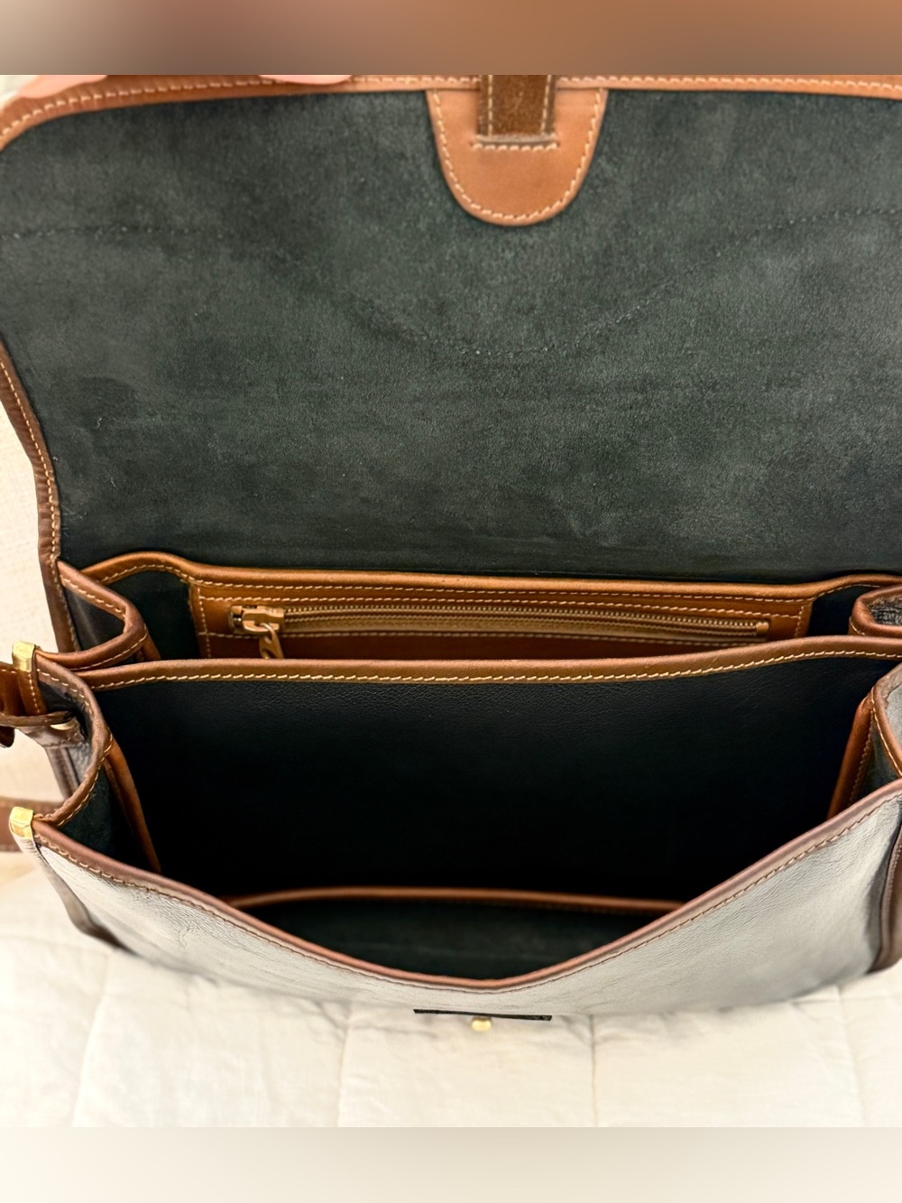 The Original Vintage Marley Hodgson GHURKA Spectator Bag. No 37 Black& Tan - Picture 10 of 16